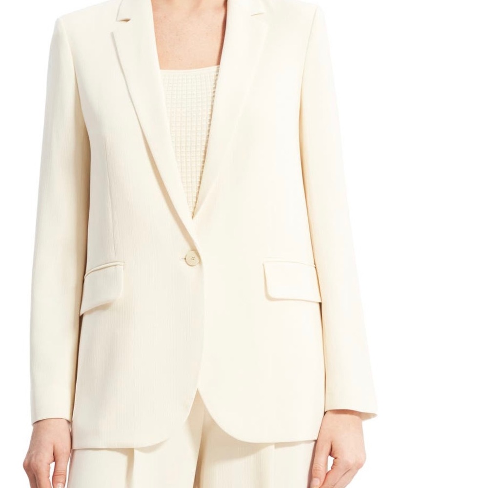 NWOT Theory Crepe Suit Set in Rice